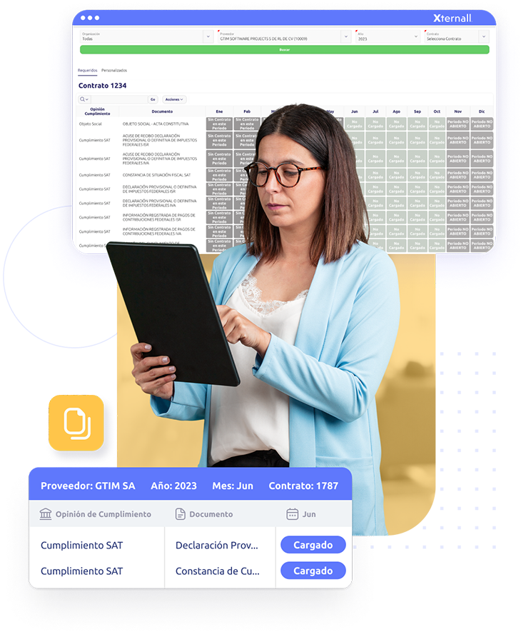 Xternall Optimiza la gestion Cumplimiento de Proveedores de Servicios Especializados Funcionalidades Imagen Repositorio